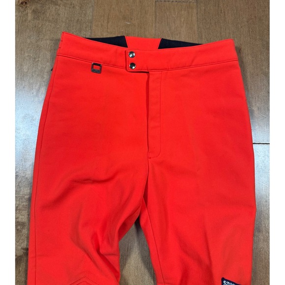 Spyder Padded Ski Pants Red Orange Men's Size 34R Vintage Japan Outdoor Winter - Picture 3 of 8